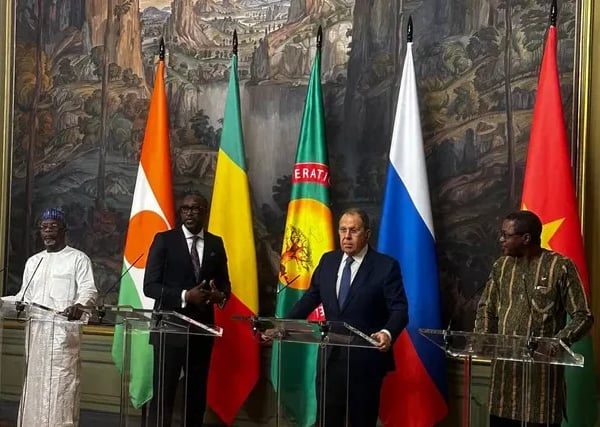 Sergey Lavrov conveys Vladimir Putin's invitation to Burkina Faso, Mali and Niger leaders for the Russia-Africa Summit in Moscow.