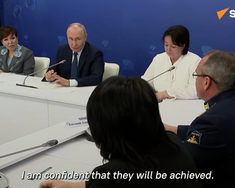 Russian President Vladimir Putin discusses the formation of a security zone along Russia's border with Ukraine