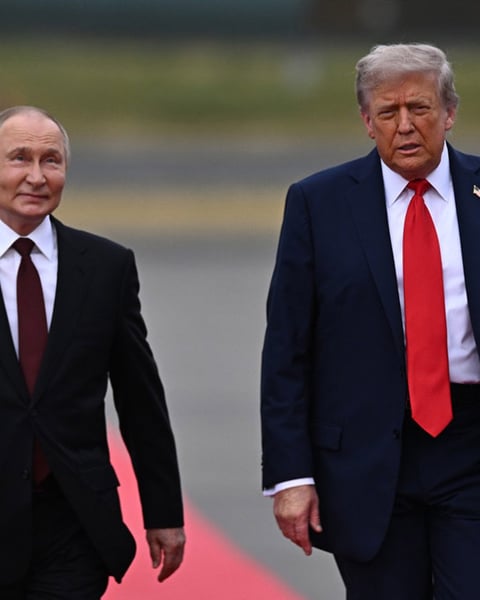 Vladimir Putin and Donald Trump Alaska summit August 2025