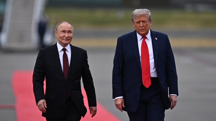 Vladimir Putin and Donald Trump Alaska summit August 2025