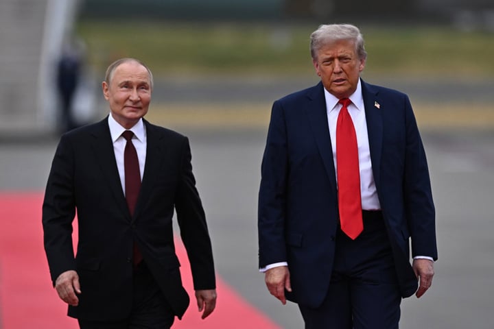Vladimir Putin and Donald Trump Alaska summit August 2025