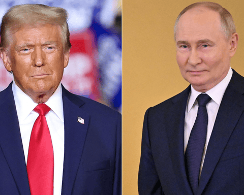 Vladimir Putin and Donald Trump combination photo July 5 2026 phone call ahead of NATO Ankara summit