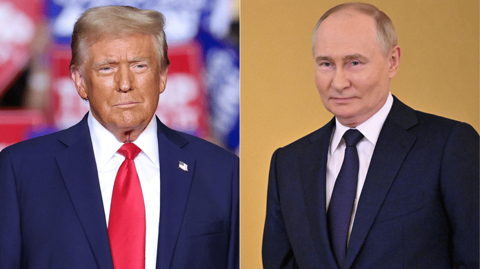 Vladimir Putin and Donald Trump combination photo July 5 2026 phone call ahead of NATO Ankara summit