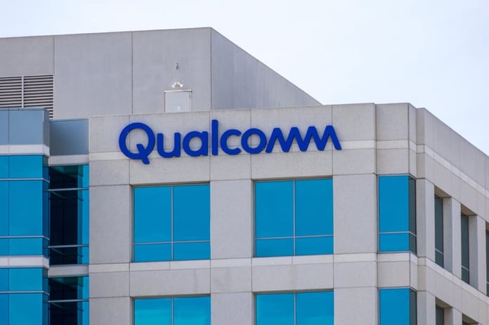 Qualcomm headquarters building and logo as company reports Q3 2026 earnings