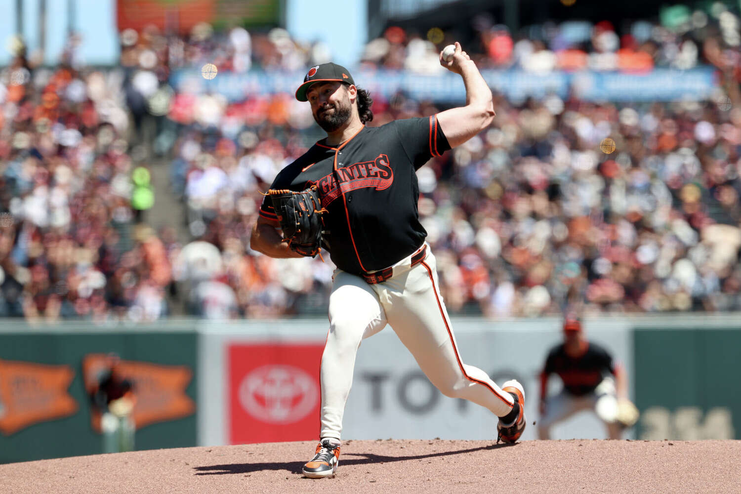 Robbie Ray pitching for the San Francisco Giants during the 2026 MLB season