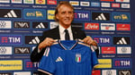 Roberto Mancini pictured after being reappointed as Italy head coach in July 2026