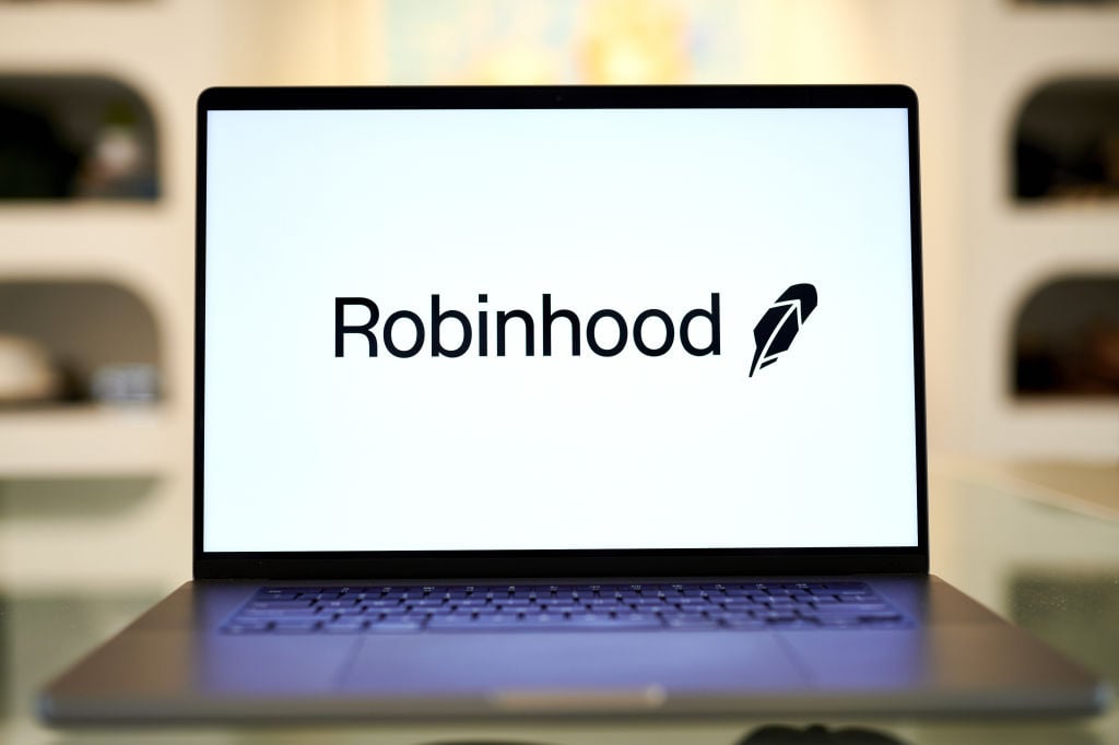 The Robinhood trading app displayed on a smartphone