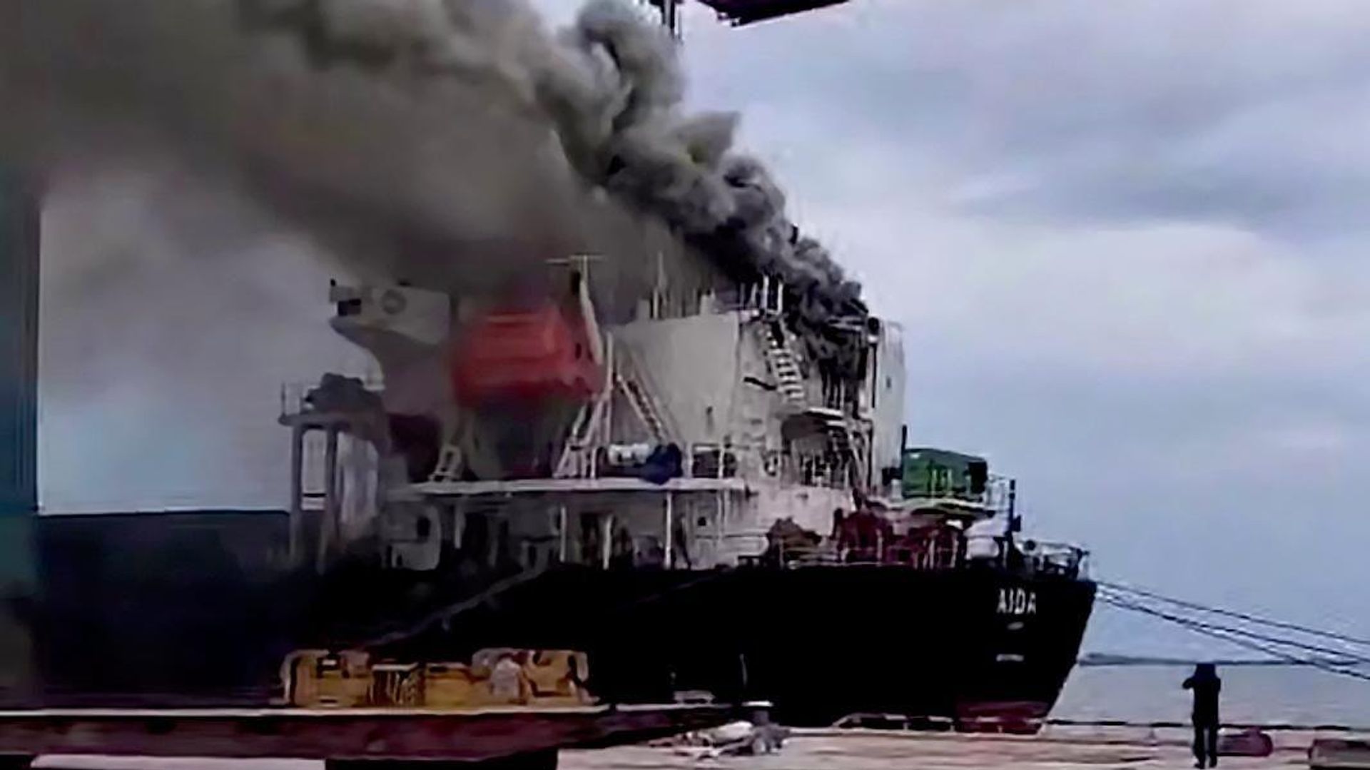 Aftermath of Russian strikes on Ukrainian ports and vessels in the Black Sea, July 2026