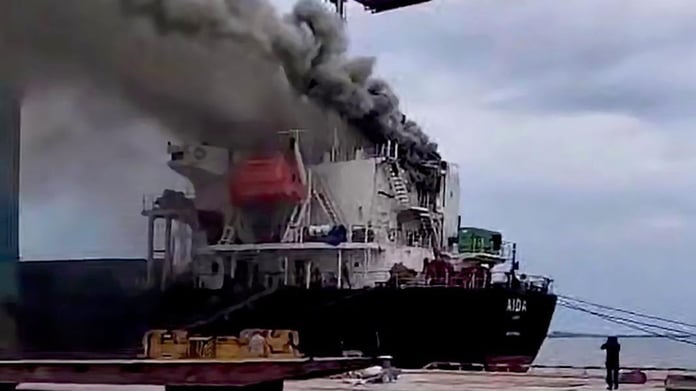 Aftermath of Russian strikes on Ukrainian ports and vessels in the Black Sea, July 2026