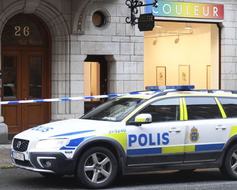 Russian Embassy building in Stockholm Sweden targeted by drone attacks July 2026