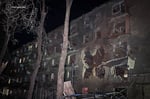 Damaged building in Sumy Ukraine following Russian airstrike July 2026