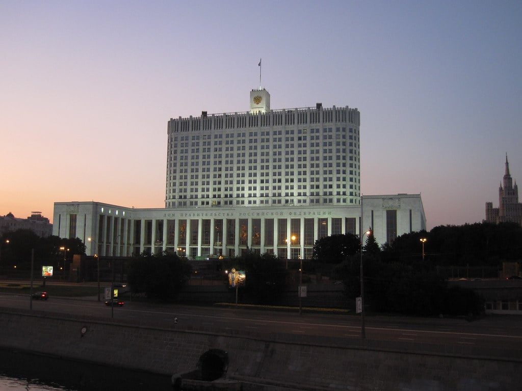 Russian Government House of the Russian Federation in Moscow