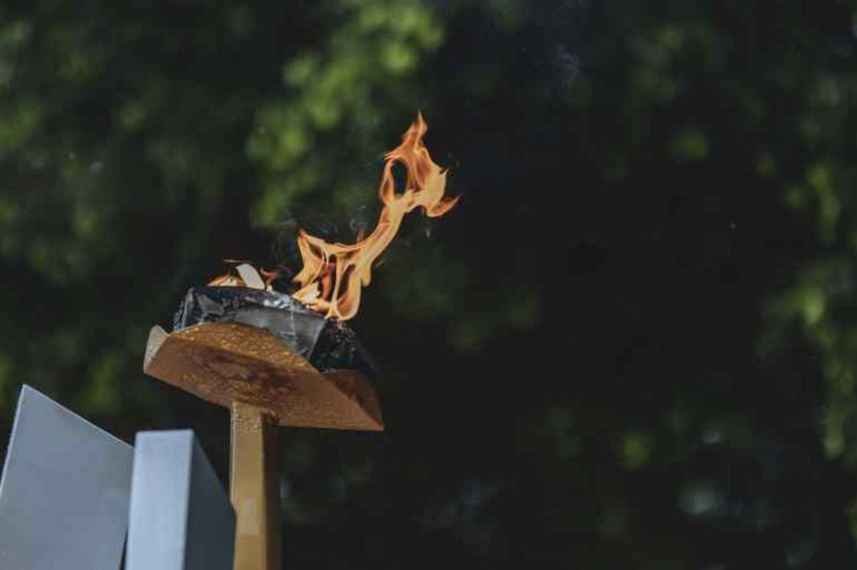 Eternal flame at Rwanda genocide memorial during 32nd liberation day anniversary July 2026