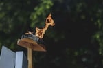 Eternal flame at Rwanda genocide memorial during 32nd liberation day anniversary July 2026