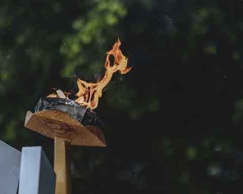 Eternal flame at Rwanda genocide memorial during 32nd liberation day anniversary July 2026
