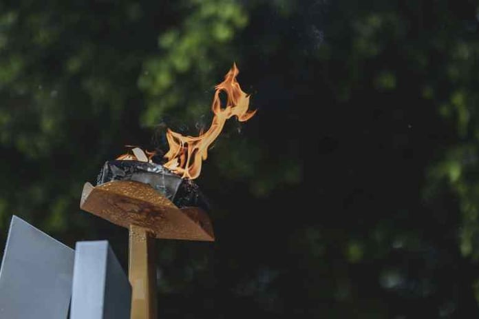 Eternal flame at Rwanda genocide memorial during 32nd liberation day anniversary July 2026