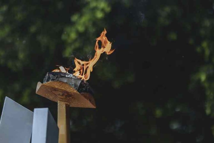 Eternal flame at Rwanda genocide memorial during 32nd liberation day anniversary July 2026