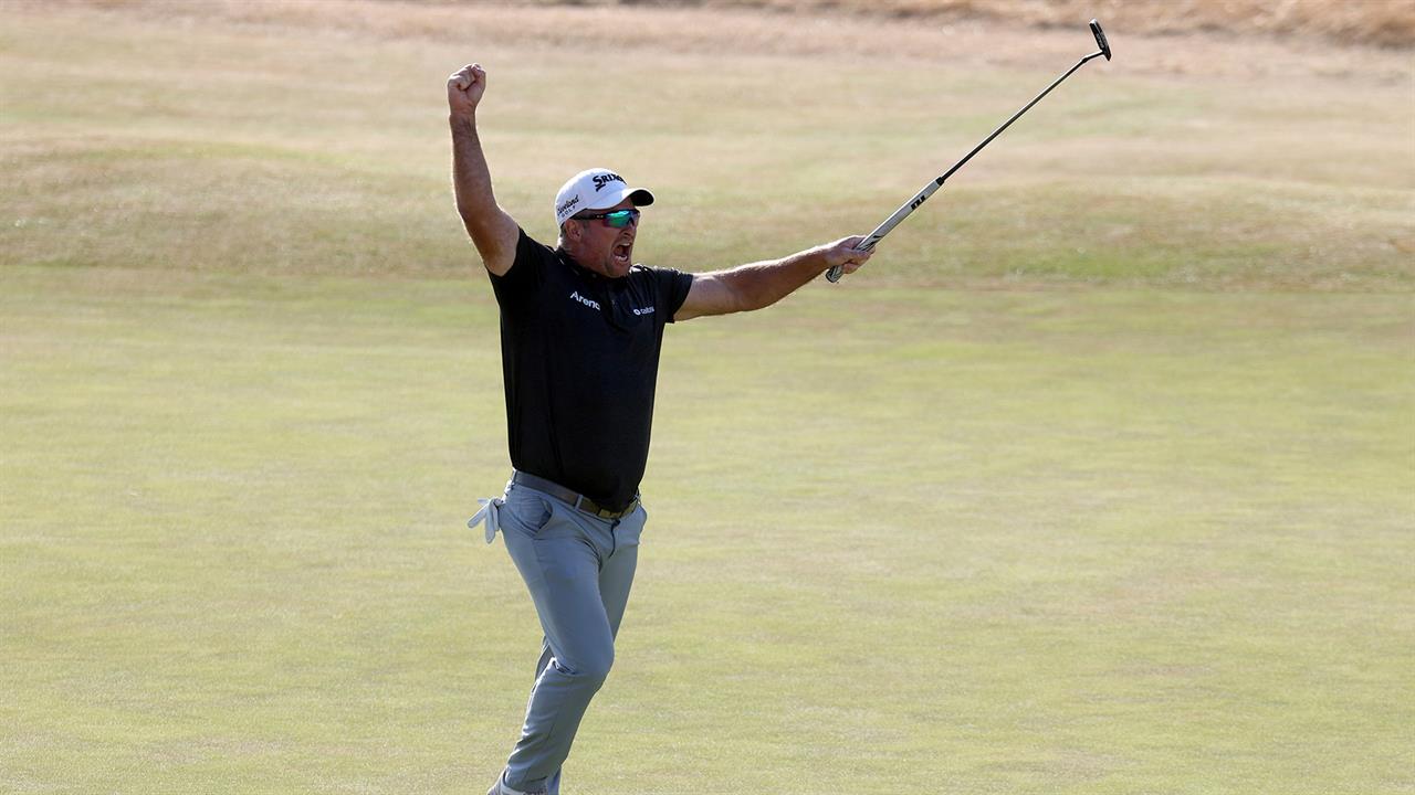 Ryan Fox holds the Claret Jug after winning The Open Championship at Royal Birkdale