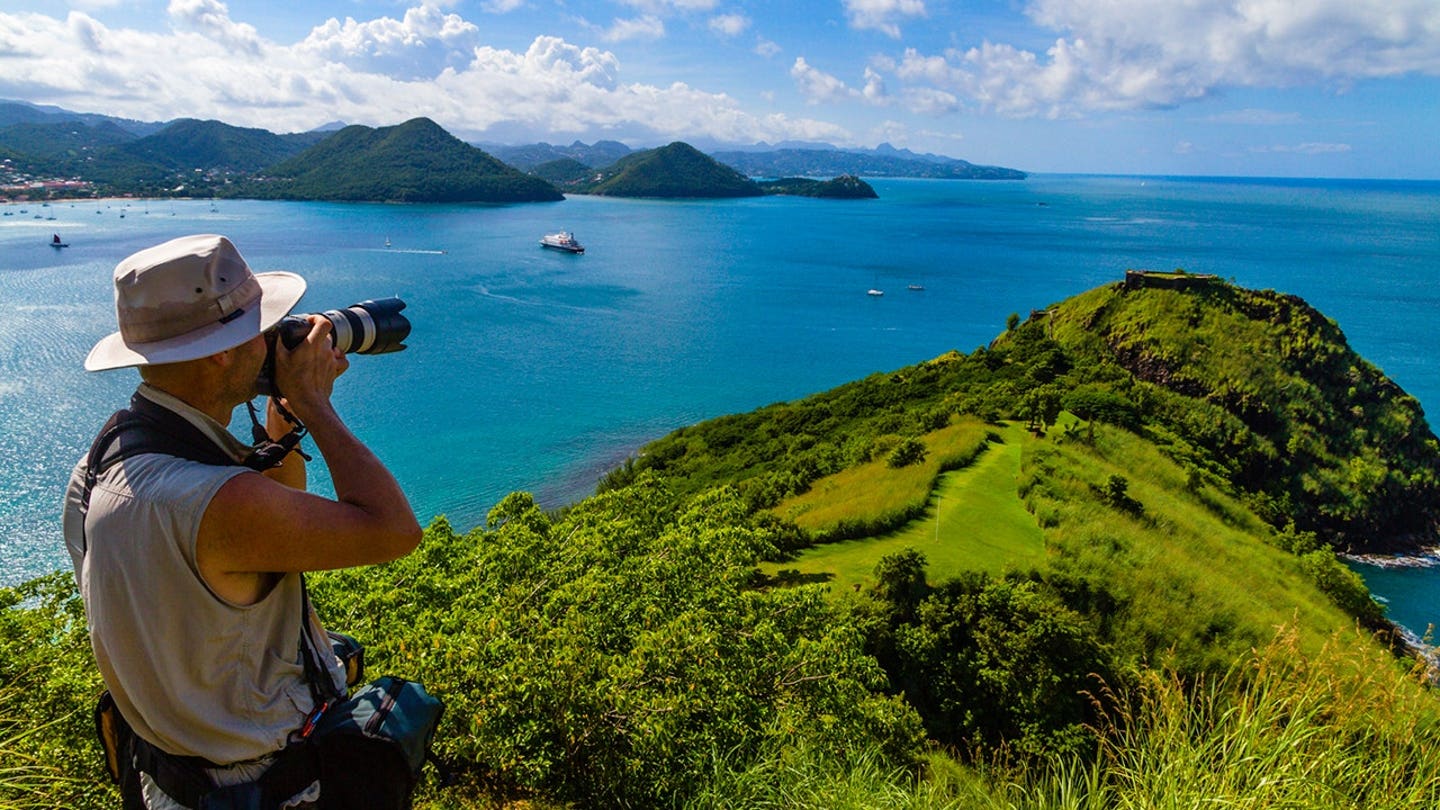 Saint Lucia beach resort with travel advisory warning for violent crime