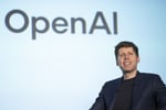 OpenAI CEO Sam Altman at a talk session with SoftBank Group Chairman Masayoshi Son in Tokyo, February 2025