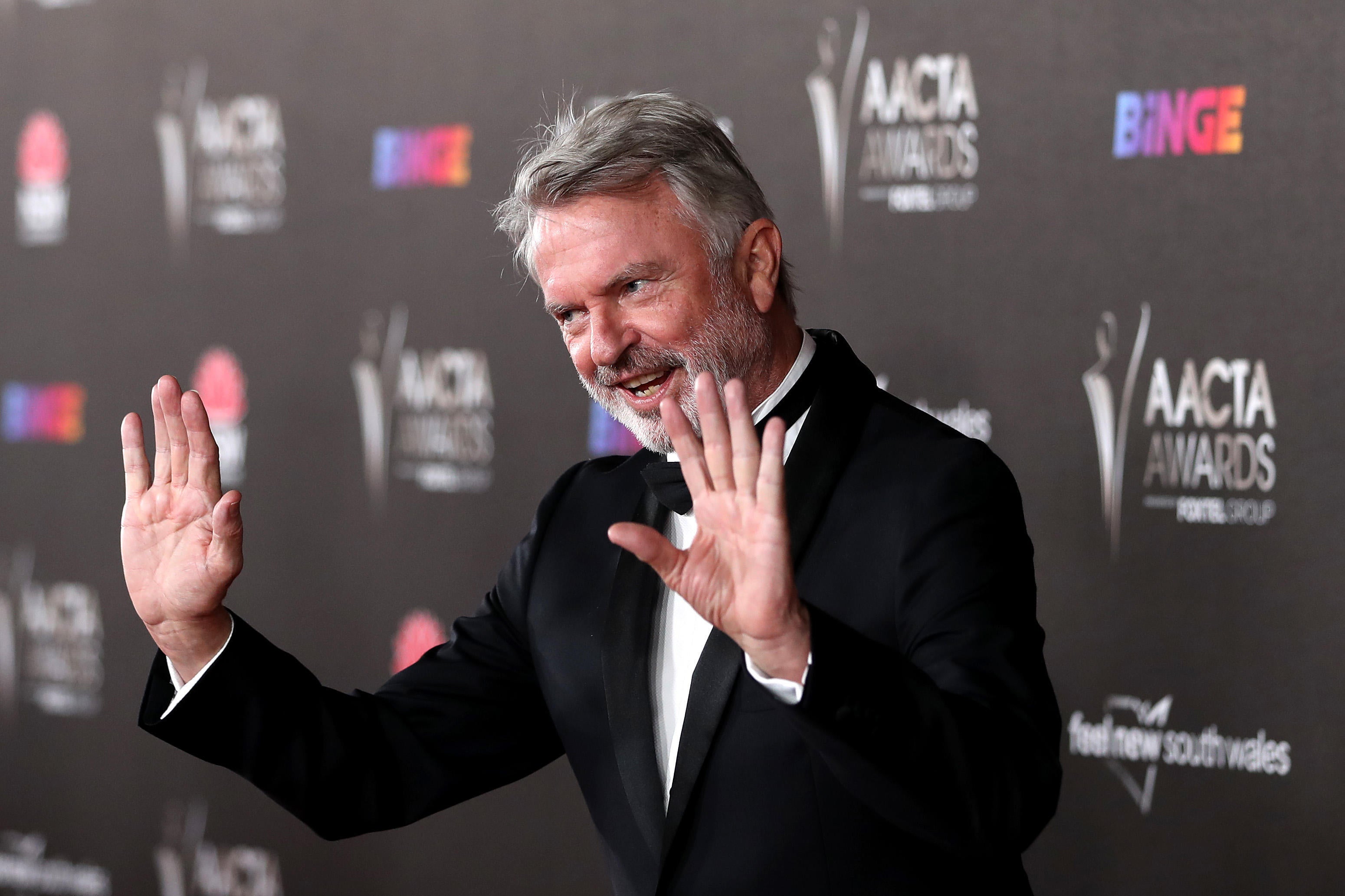 Sam Neill at an awards ceremony in Sydney Australia in December 2021