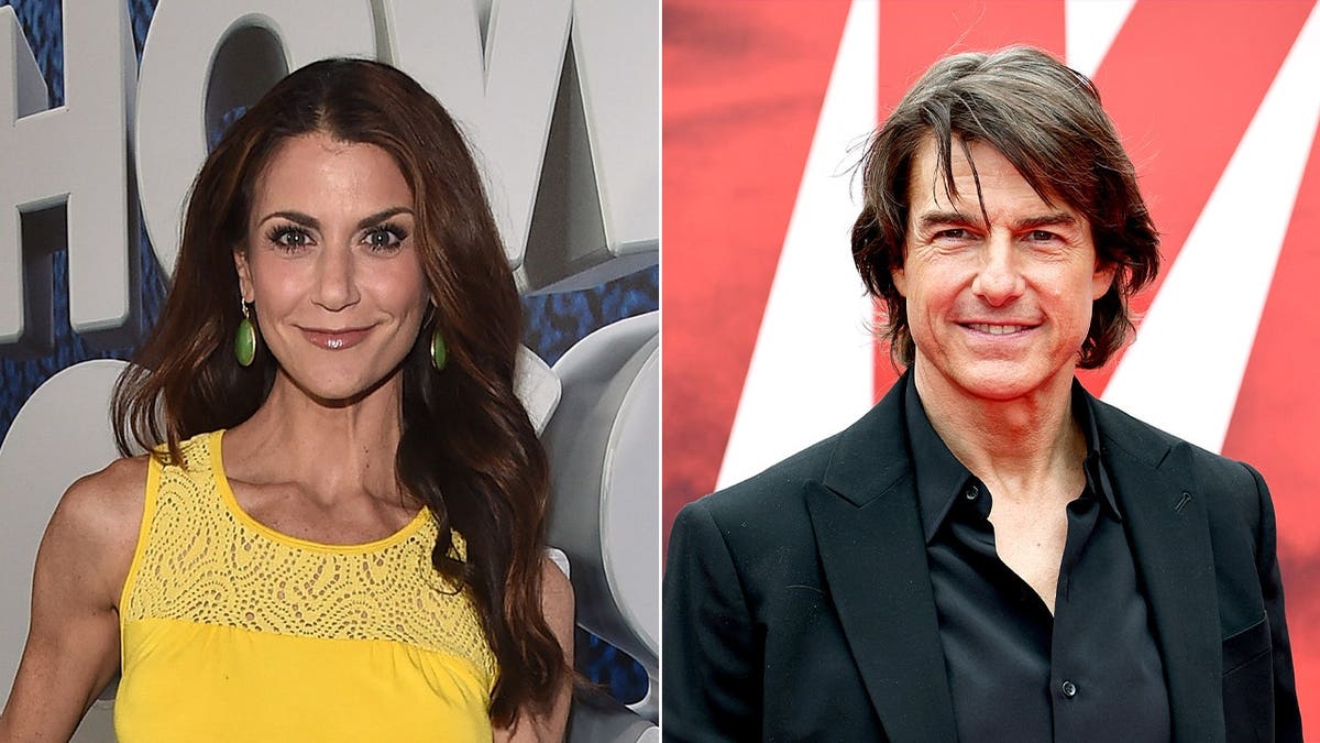 Samantha Harris, former Entertainment Tonight host, and Tom Cruise, who caught a falling Ducati motorcycle to save her during a 2010 shoot in Seville