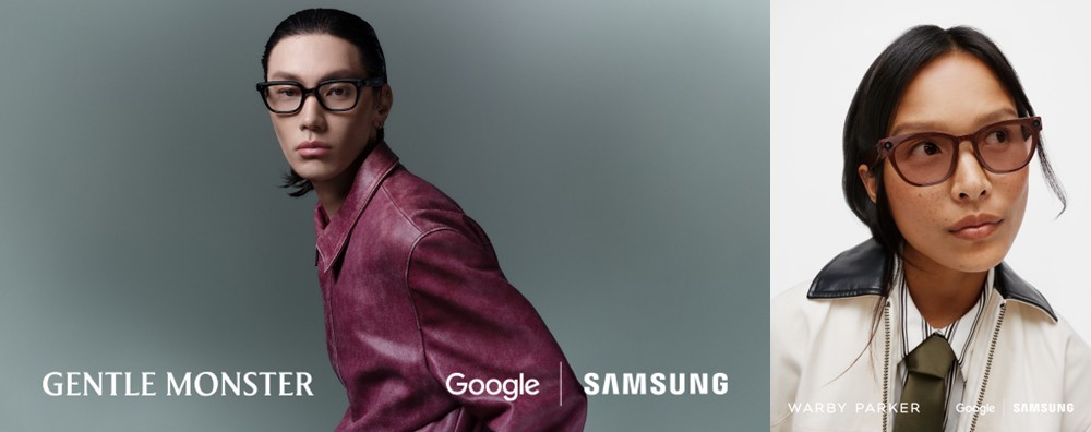Person wearing Samsung Galaxy Glasses with Gemini AI and Gentle Monster design at Galaxy Unpacked July 2026