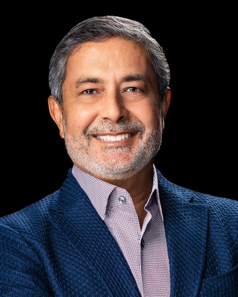 Micron Chairman and CEO Sanjay Mehrotra, who attended the Hiroshima fab groundbreaking