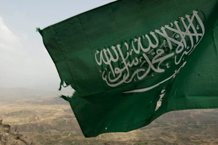 Saudi Arabia flag representing the IMEC trade corridor rerouting through Syria
