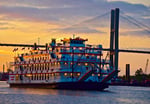 Savannah Georgia city skyline and historic district
