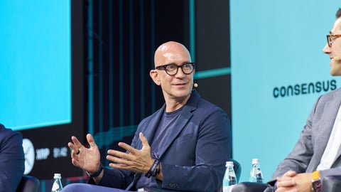 Securitize CEO Carlos Domingo at NYSE debut as company tokenizes $295 million in shares on Solana and Avalanche blockchains