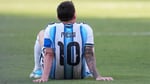 Lionel Messi after Argentina's defeat to Spain in the 2026 FIFA World Cup final at MetLife Stadium