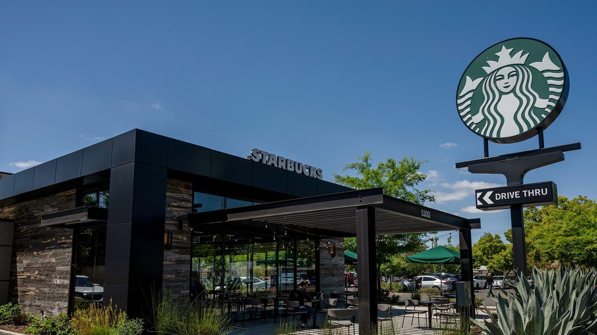 A Starbucks store location as the chain reports Q2 2026 earnings beats under CEO Brian Niccol
