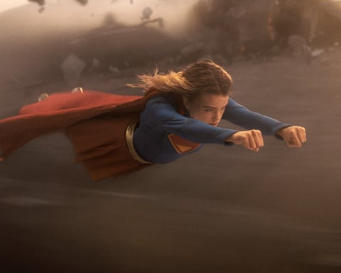 Milly Alcock as Supergirl in the 2026 DC Studios film directed by Craig Gillespie