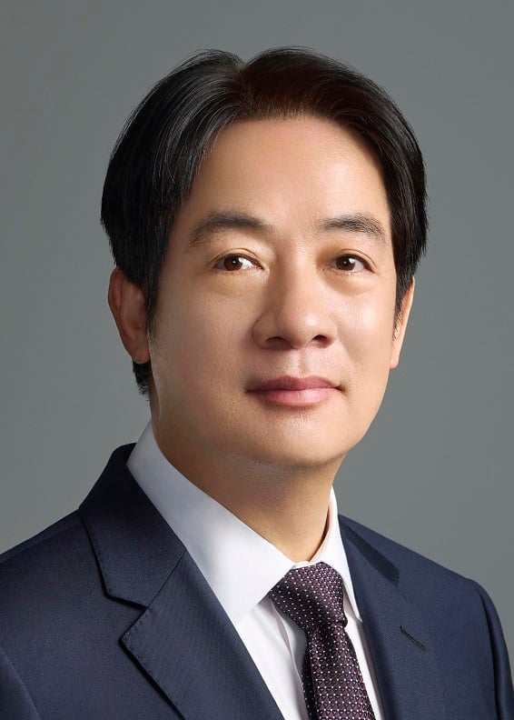 Taiwan President Lai Ching-te in official portrait at the Office of the President of the Republic of China