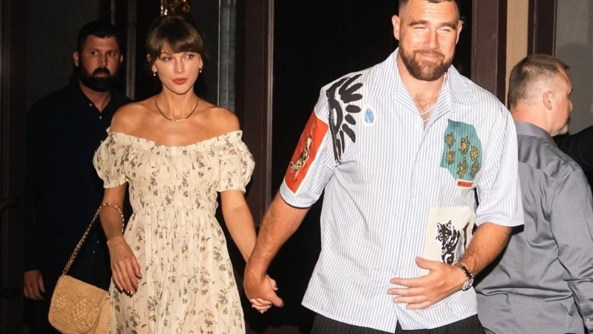Taylor Swift and Travis Kelce walk hand-in-hand in New York City ahead of their wedding at Madison Square Garden on July 3, 2026