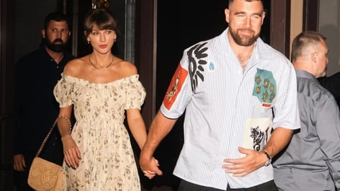 Taylor Swift and Travis Kelce walk hand-in-hand in New York City ahead of their wedding at Madison Square Garden on July 3, 2026