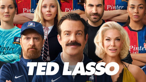 Ted Lasso Season 4 key art featuring Jason Sudeikis on Apple TV+
