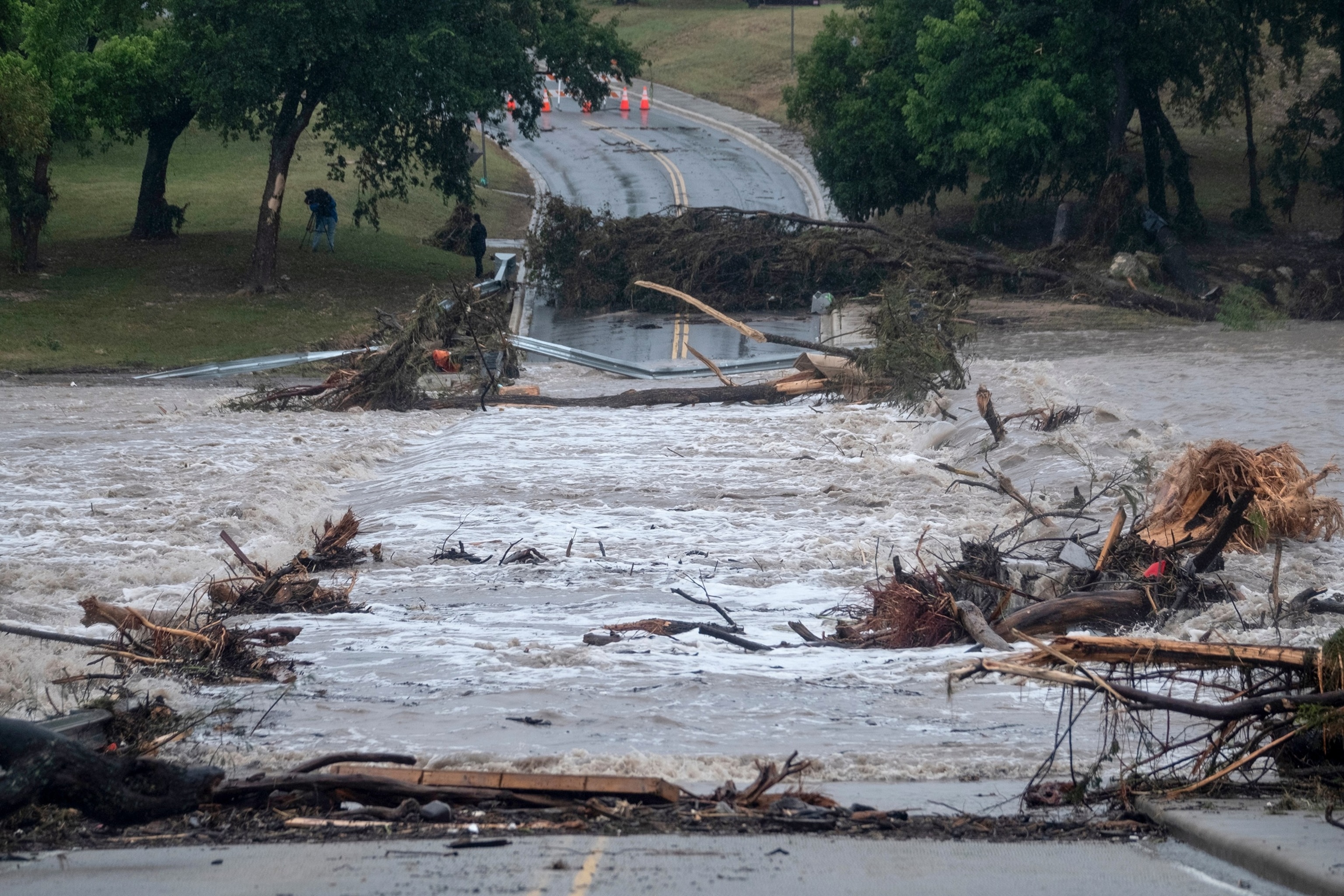 Rescue crews responding to Texas Hill Country flooding in July 2026