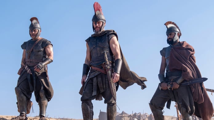Matt Damon Himesh Patel and cast of The Odyssey Christopher Nolan Universal Pictures