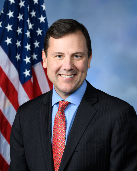 Official portrait of Rep. Tom Kean Jr., who disclosed a depression diagnosis after missing 140 House votes