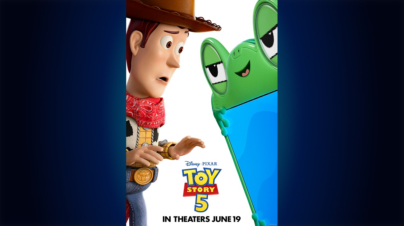 Woody character official poster from Toy Story 5 Pixar 2026