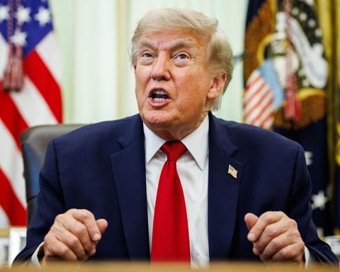 President Donald Trump one day before the Supreme Court upheld birthright citizenship in a 6-3 ruling