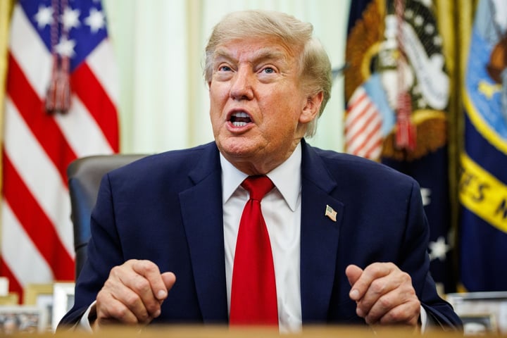 President Donald Trump one day before the Supreme Court upheld birthright citizenship in a 6-3 ruling