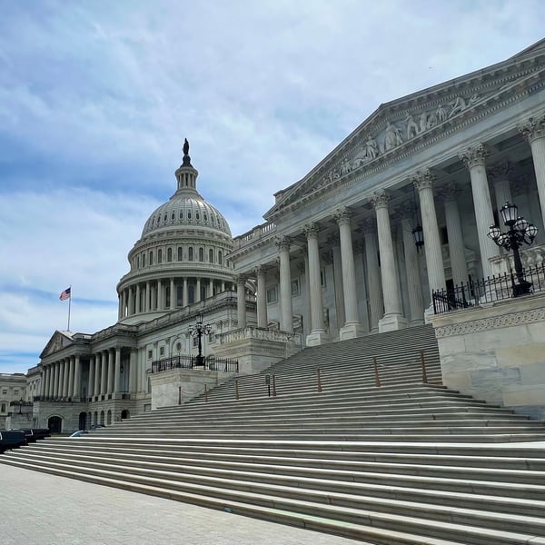 U.S. Capitol building where Senate negotiations over the CLARITY Act crypto ethics provision are taking place