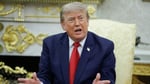 US President Donald Trump speaking during bilateral meeting July 2026 as he issued Truth Social threat to destroy Iranian bridges and power plants