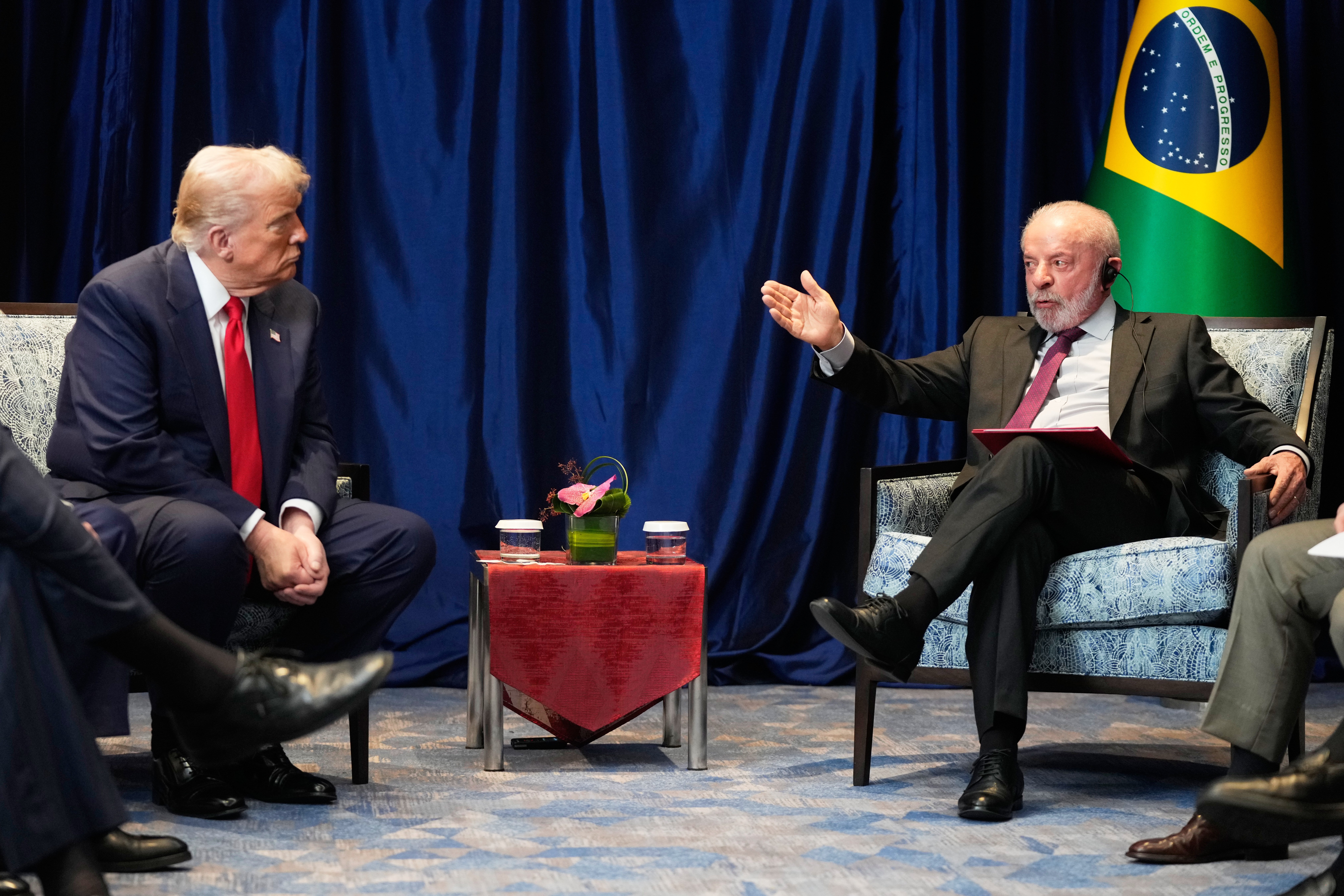 US President Donald Trump meets Brazilian President Luiz Inacio Lula da Silva at the ASEAN Summit in Kuala Lumpur Malaysia 2025