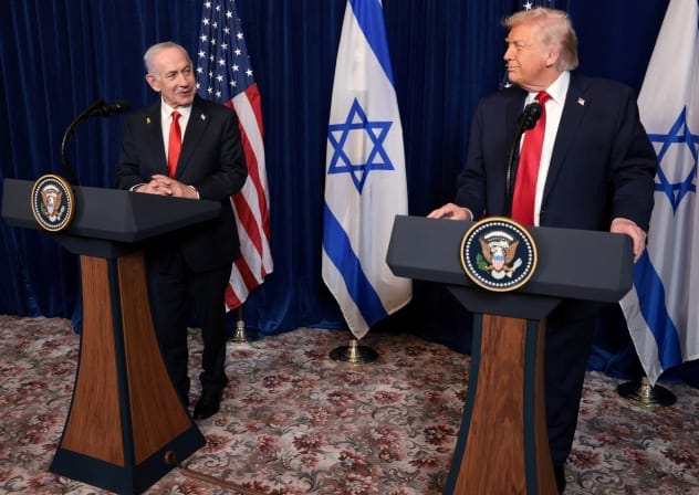 Donald Trump and Benjamin Netanyahu at a meeting, July 2026