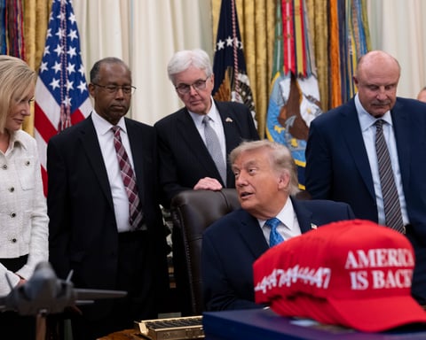 President Trump speaks to the press in the Oval Office, where he gave a July 2 CNBC interview citing India's GDP growth to criticize the Federal Reserve