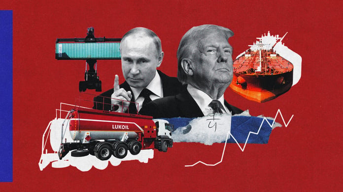US Senate building where bipartisan bill to impose tariffs on Russian oil buyers is advancing